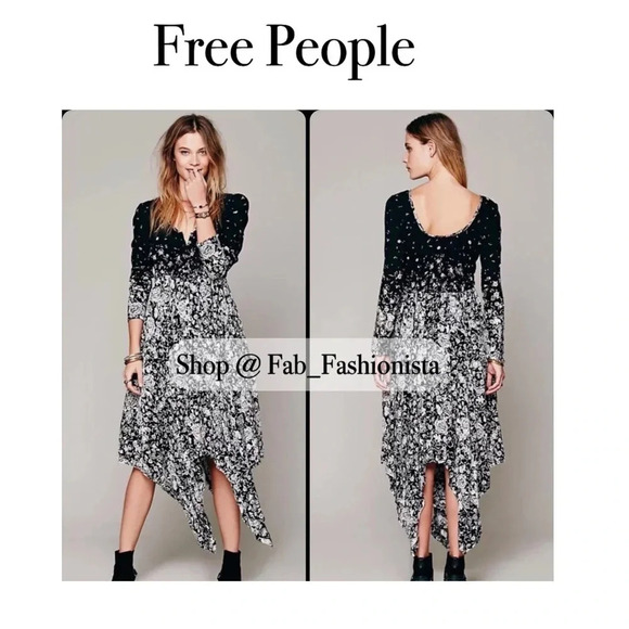 Free People boho floral Dress size Medium - Picture 1 of 9